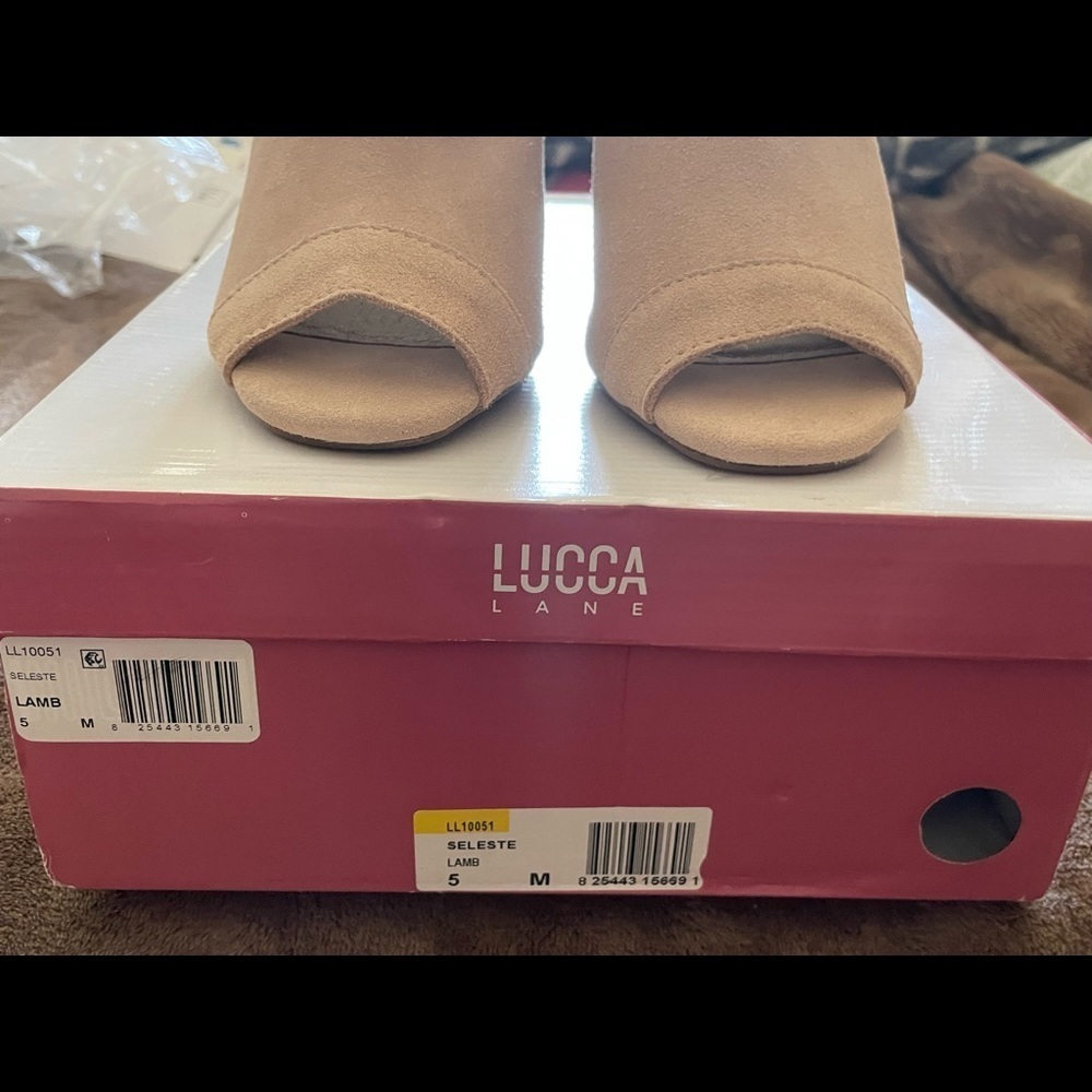 LUCCA LANE Women's Natural Seleste Open Toe Ankle Strap Heel Sandals BRAND NEW - Picture 8 of 8